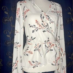 Sienna Sky Long Sleeve Floral Blouse Top
